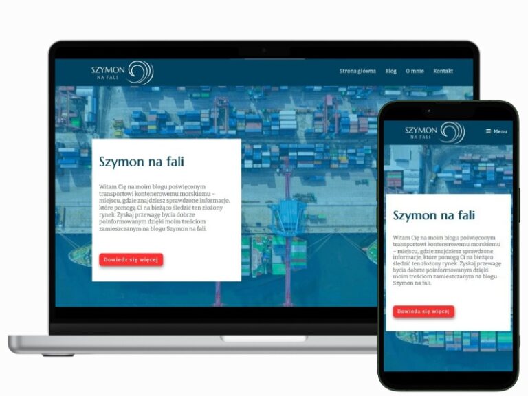 Strona internetowa Szymon na fali dostarczona przez Dobre Strony